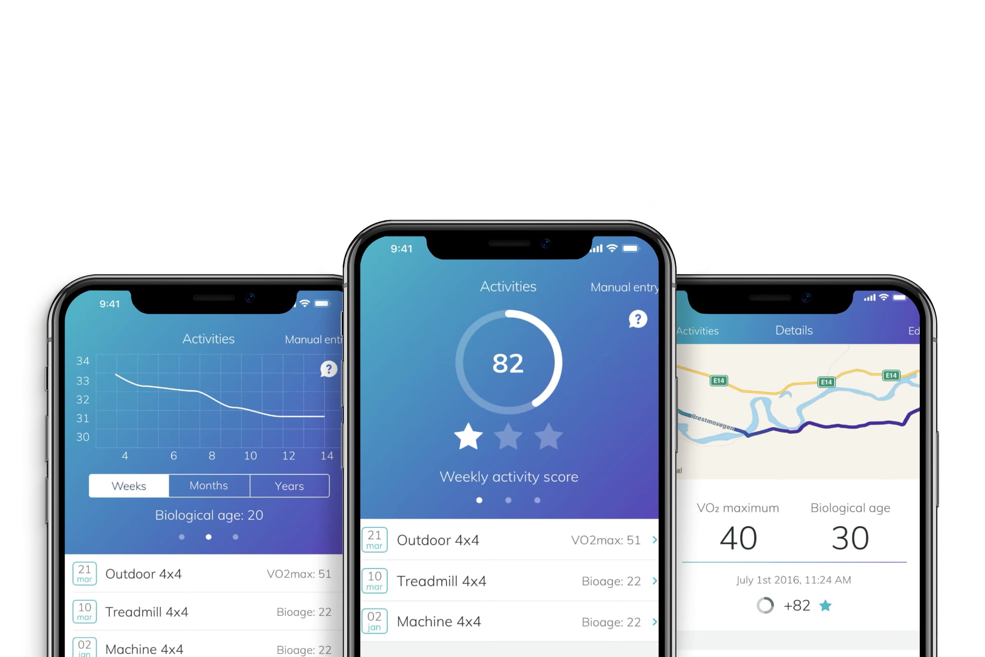 Myworkout Medical på smarttelefoner